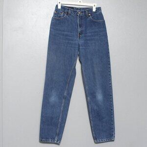 Levi’s vintage 550 relaxed fit taper leg dark wash jeans